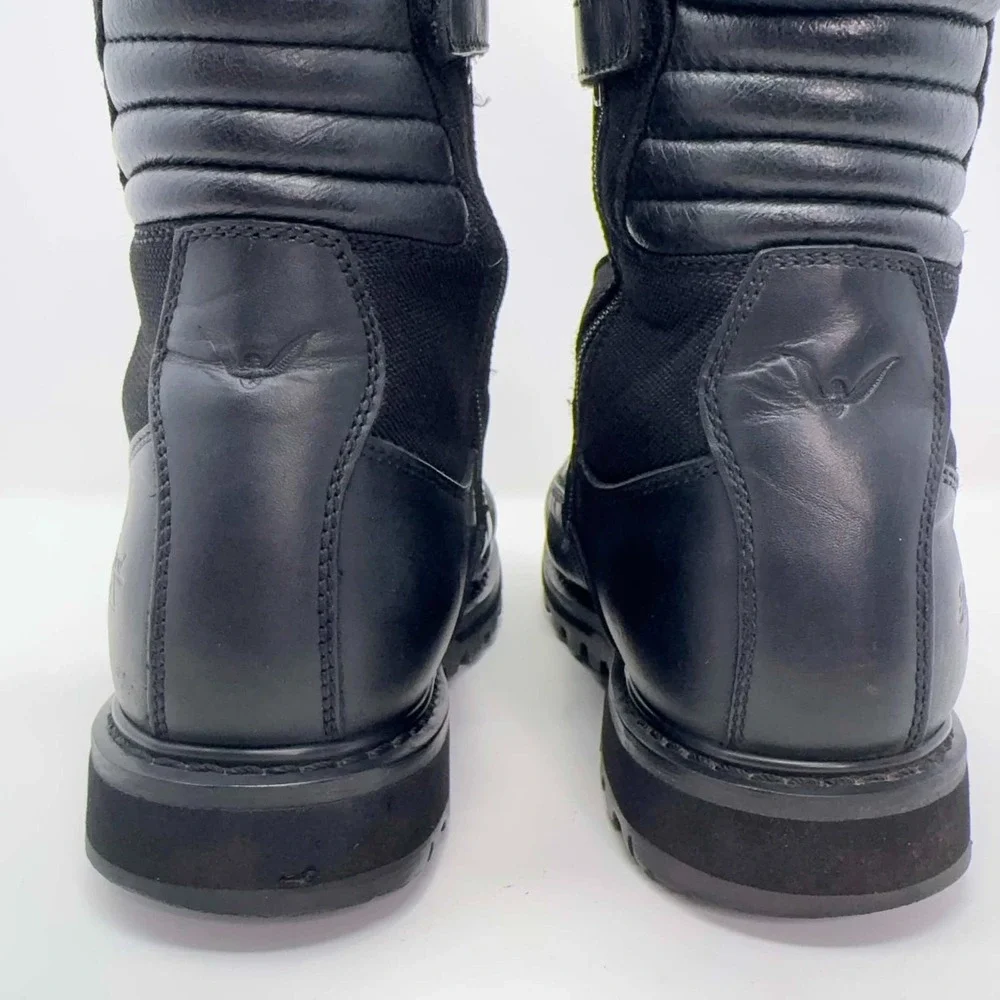 Thorogood 834-6889 Tactical Duty Boots Mens 9M Black Leather Side Zip Waterproof